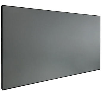 DMInteract 120inch 16:9 4K Thin Frame Black Crystal ALR Projector Screen for Normal/Long Throw Projectors