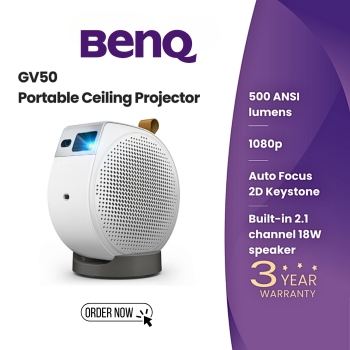 BenQ GV50 Portable Smart with 360° Sound & Wireless Casting Projector
