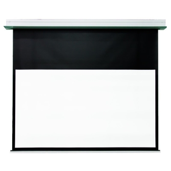 DMInteract 140inch 16:9 4K Electric Non-Tensioned In-Ceiling Projector Screen For Long Throw Projectors - Glass Matte White 