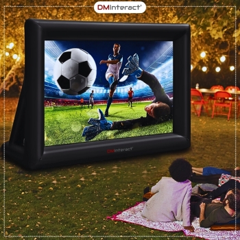 DMInteract 242x345cm 14 feet 168" Excellent Picture Quality Outdoor Inflatable Movie Projector Screen With Free Blower