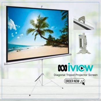 iView T240 120 Inch Ratio 4:3 Diagonal Tripod Projector Screen