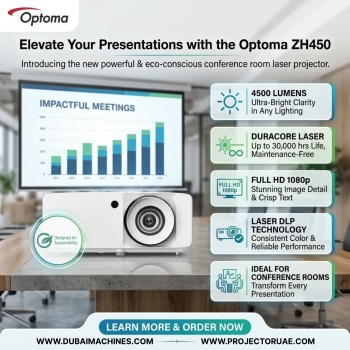 Optoma ZH450 4500 Lumens DuraCore Full HD Laser DLP Conference Room Projector