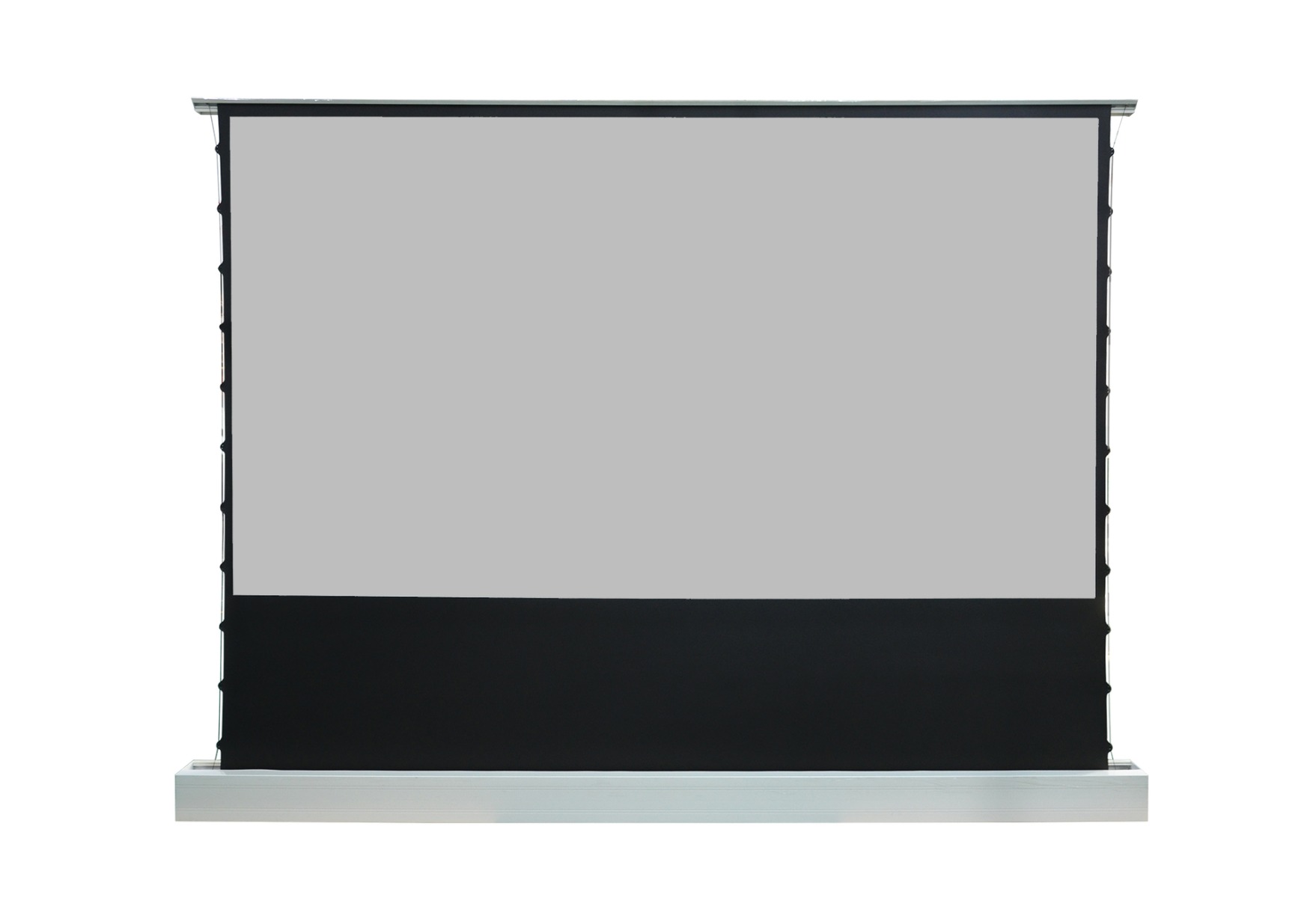 DMInteract 135" Floor Rising Projector Screen Black Crystal
