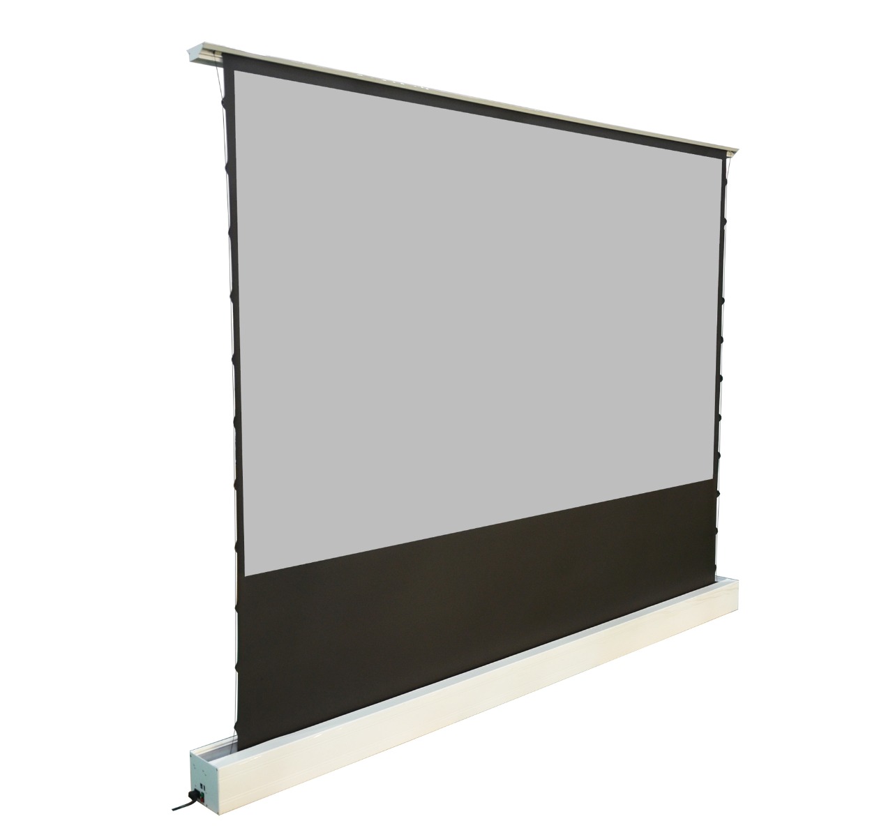 DMInteract 135" Floor Rising Projector Screen Black Crystal